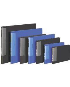 สมุดปกใสตัดคลื่น B6 20 แผ่น สีเทาเข้ม Ra-T568DM