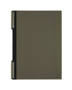 สมุดโน้ตหนีบ <BIZRACK> A4 สีเขียวมะกอก รุ่น BRCN202DG