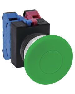 สวิตช์ปุ่มกด Φ22 แบบชั่วขณะ ขนาดใหญ่ สีเขียว