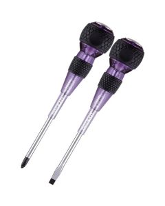 250-2PS-GPU Ball Grip Safety Penetration Driver ชุด 2 ตัว สีม่วงกาแล็กซี่