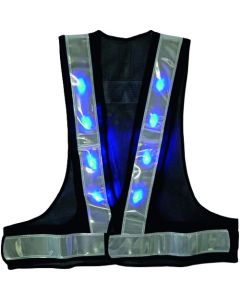 Vest With Blue LED Dark Blue/White