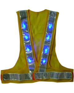 Vest With Blue LED Yellow/White