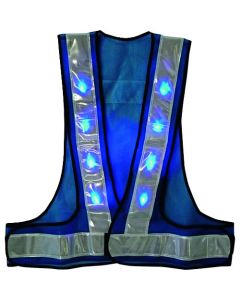 Vest With Blue LED Sky Blue/White