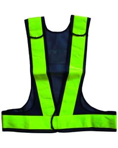 Size adjustable Vest Dark Blue/Yellow