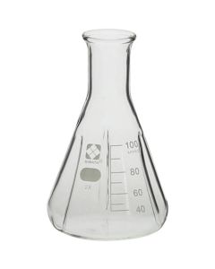 ขวดรูปทรงกรวย Erlenmeyer แบบมีแผ่นกั้นภายใน ขนาด 100 มล. บรรจุ 10 ชิ้น