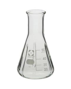 ขวดรูปทรงกรวย Erlenmeyer แบบมีแผ่นกั้นภายใน ขนาด 50 มล. บรรจุ 10 ชิ้น