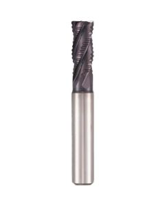 Roughing Endmills with 4 fluted Regular FIRE coating 6mm 1เส้น