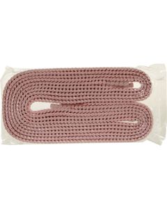 เชือกรองเท้าสีสันสดใสที่จดจำได้ทันที ความยาว 120 ซม. สีชมพู (มีประกายสีเงิน)