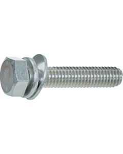 น็อตหกเหลี่ยมพร้อมแหวนรอง P=3 สแตนเลส M10 x 40 (2 ชิ้น)