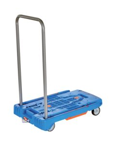 รถเข็นพื้นพลาสติก KOMAWARI KUN NEW พร้อมตัวหยุดล้อ Blue
