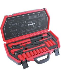 ชุดเครื่องมือหุ้มฉนวน 3/8" DR.17PC. ขนาด 9.5 มม.