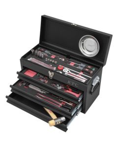 ชุดเก็บมอเตอร์ไซค์ 51 ชิ้น 9.5 ตร.ม. (3 ชั้น 3 ลิ้นชัก) (สีดำด้าน) (สีพิเศษ)