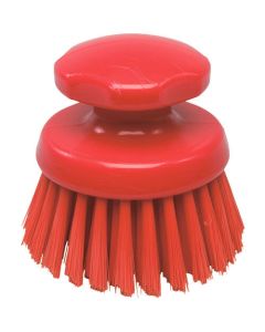 BurrCutePlus-Round Hand Scrub Bursh soht red 1เส้น