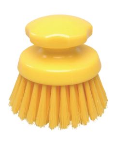 BurrCutePlus-Round Hand Scrub Bursh hard yellow 1เส้น