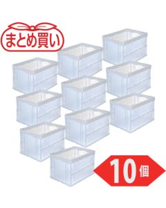 กล่องพลาสติกพับได้ Oricon ขนาด 50 ลิตร สีใส จำนวน 10 ชิ้น