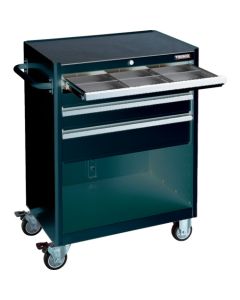 ตู้เก็บของแบบมีล้อ สีดำ มี 4 ลิ้นชัก (50 ซม. 1 อัน, 100 ซม. 2 อัน, 150 ซม. 1 อัน) พร้อมที่กั้นภายใน