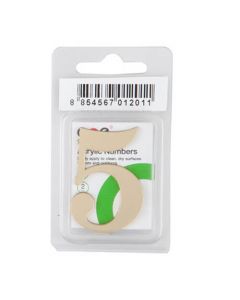 ตัวเลขอะคริลิค 2 มม. "5" (ชุด2ชิ้น) ทอง ONE