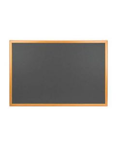 บอร์ดกำมะหยี่ขอบไม้ 90 x 120 ซม. เทา ONE