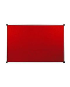 บอร์ดกำมะหยี่ขอบอลูมิเนียม 60 x 90 ซม. แดง ONE