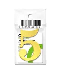 ตัวเลขอะคริลิค "5" 2 มม. ทอง (ชุด2ชิ้น) ONE