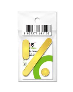 ตัวเลขอะคริลิค "/" 2 มม. ทอง (ชุด2ชิ้น) ONE