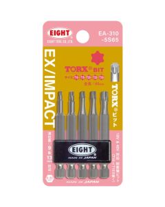 ชุดดอกสว่าน Torsion Bit EX/IMPACT TORX ขนาด 5, 65 มม., 9 มม. และ 13 มม.