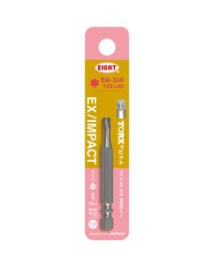 ดอกสว่านบิด EX/IMPACT TORX Bit ชิ้นเดียว T25 x 65 มม. ช่องสอด 9 มม. และ 13 มม.
