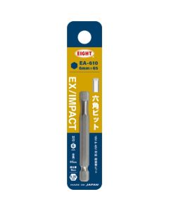 ดอกสว่านบิด EX/IMPACT Hex Bit ขนาด 6 มม. x 65 มม. ช่องสอด 9 มม.