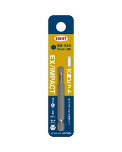 ดอกสว่านบิด EX/IMPACT Hex Bit ขนาด 5 มม. x 65 มม. ช่องสอด 9 มม.