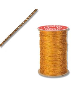 เชือกสำหรับห่อของขวัญ แบบถัก 8 เส้น ยาว 100 เส้น สีทอง