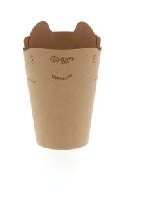 ถ้วยกาแฟ Butterfly Cup ขนาด 6 ออนซ์ แบบไม่ฟอกสี (สีพื้น)