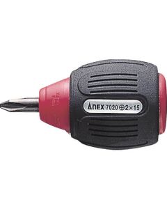 7020 ไขควงสั้น ปากแบน SLit Screwdriver ปากแฉก PH1 x 15mm