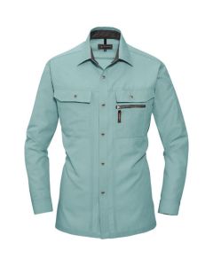 เสื้อเชิ้ตแขนยาว 7033-1-M สีเขียวเอิร์ธกรีน