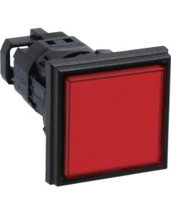 ไฟแสดงสถานะ Φ22 แบบสี่เหลี่ยมแบน สีแดง AC200/220V