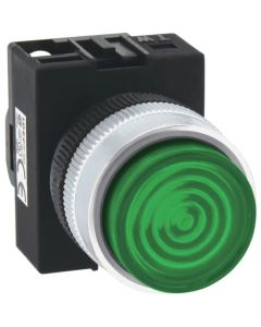 ไฟแสดงสถานะทรงกลมยื่นออกมา Φ22 สีเขียว แรงดันไฟฟ้า AC200/220V