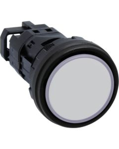 ไฟแสดงสถานะ Φ22 แบบแบน สีขาว ไฟฟ้ากระแสสลับ/กระแสตรง 100/120V