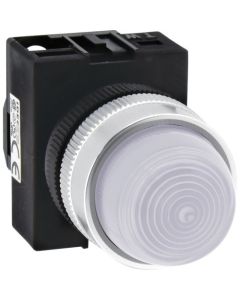 ไฟแสดงสถานะ Φ22 สีขาว สีขาวบริสุทธิ์ AC200/220V