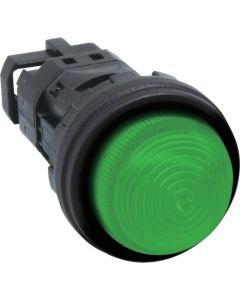 ไฟแสดงสถานะ Φ22 แบบยื่นออกมา สีเขียว AC200/220V