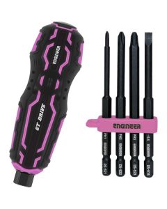 ไดร์เวอร์แบบถอดเปลี่ยนได้ GT Drive & Plus Minus Long สีชมพูและสีดำ DZ-73P