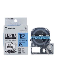 เทปพิมพ์อักษร TEPRA PRO Magnet Label 12mm (Blue Tape / Black Ink)