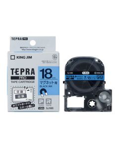 เทปพิมพ์อักษร TEPRA PRO Magnet Label 18mm (Blue Tape / Black Ink)