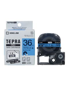 เทปพิมพ์อักษร TEPRA PRO Magnet Label 36mm (Blue Tape / Black Ink)