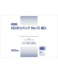 ถุงพลาสติกโพลีเอทิลีน HD บางพิเศษ แพ็คเบอร์ 12 บรรจุ 1 ถุง