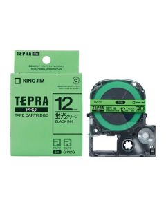 เทปพิมพ์อักษร TEPRA PRO Neon Color Label 18mm (Neon Green Tape / Black Ink)