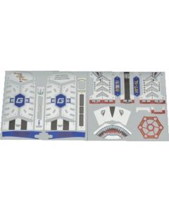ชิ้นส่วนเสริม: สติกเกอร์หุ้มตกแต่งแบบกำหนดเองสำหรับ Hayate (HYT-SL) Silver Shark