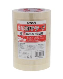 เทป OPP แบบหน้าแคบ ขนาด 15 x 50 มม.