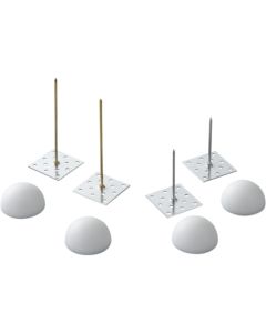 ชุดกาวกันเสียงและดูดซับเสียง PK Set Aluminum 32 สีขาว จำนวน 1000 ชิ้น