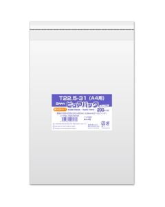 ถุง OPP ยี่ห้อ Pure Pack รุ่น 025T ขนาด 22.5-31 สำหรับกระดาษขนาด A4