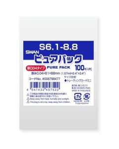 ถุง OPP รุ่น Pure Pack 04S ขนาด 6.1-8.8