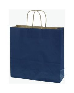 ถุงกระดาษทรงถุงผ้า, ถุงใส่จี้ 25 ชิ้น, ไซส์ 3, ไม่ฟอกสี, สีน้ำเงินเข้ม NC